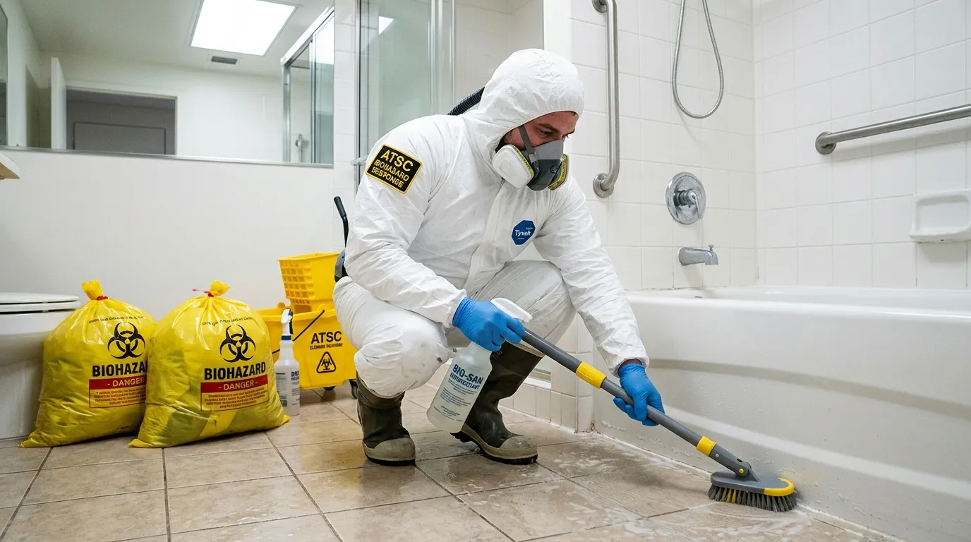 Decontamination equipment deployed for Blood Cleanup in Hanahan